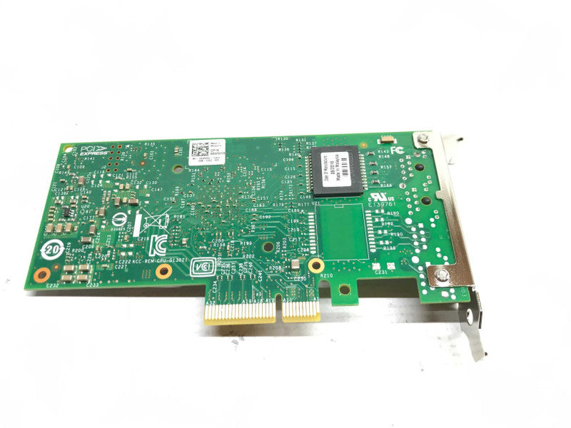 DELL / Intel I350 Dual Port 1GB Ethernet Card PCI-E Network P/N:08WWC9 +