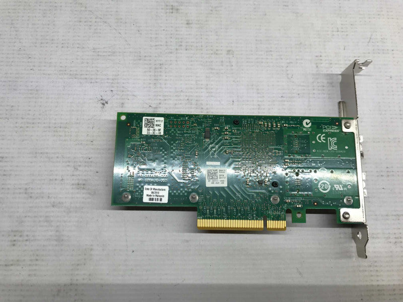 Dell 942V6 Intel X520-DA2 Dual Port 10GB PCIe Fiber Network Adapter [