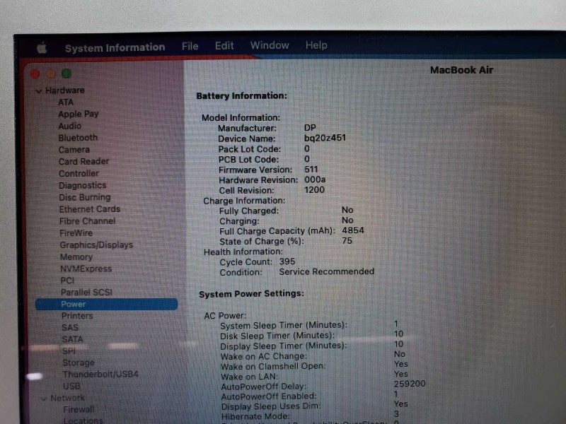 Macbook Air 2013 13\\" Core i5-4250U @ 1.3 GHz 4GB Ram 250GB SSD (
