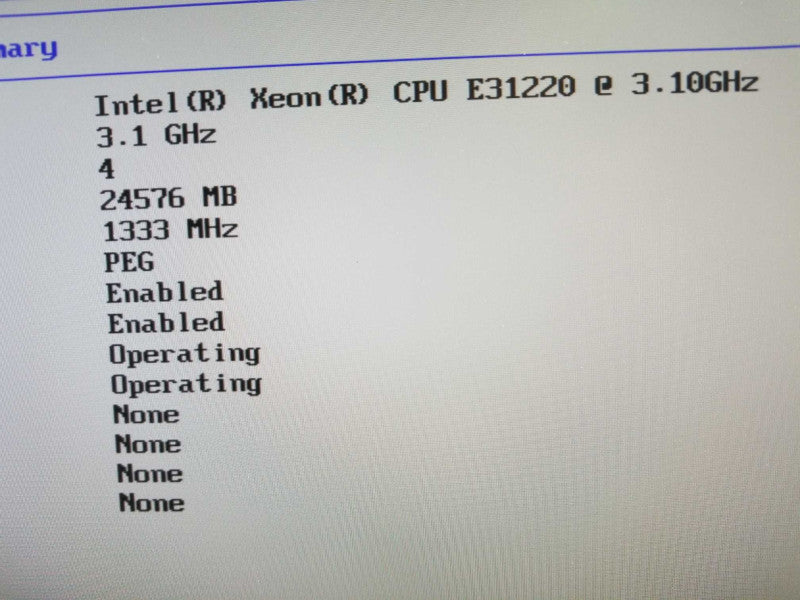Lenovo Thinkcentre E30, Xeon E3-1220 3.1GHz QC/24GB DDR3, Quadro 600, No HDDs ~