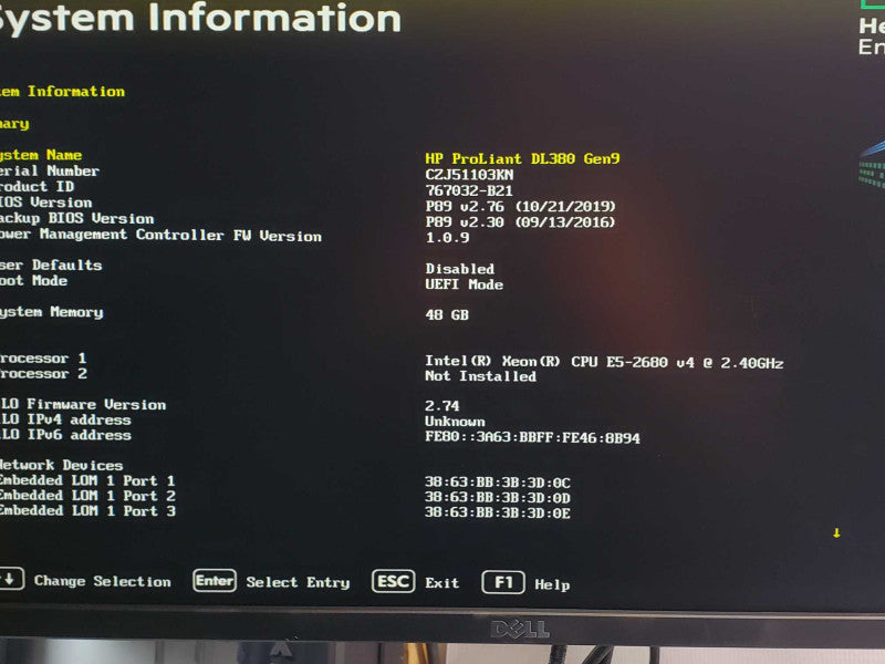 HP Proliant DL380 G9, 1x Xeon E5-2680v4 2.4GHz, 48GB DDR4, 2x PSU, 3.5\\" Read _