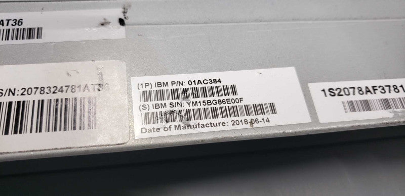 IBM SAN Storage Storwize 01AC384 V5000 sas array / SEE NOTES #