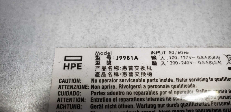 HPE J9981A HP 1820-48G 48-Ports 1U rack-mountable Switch / FACT. RESET #