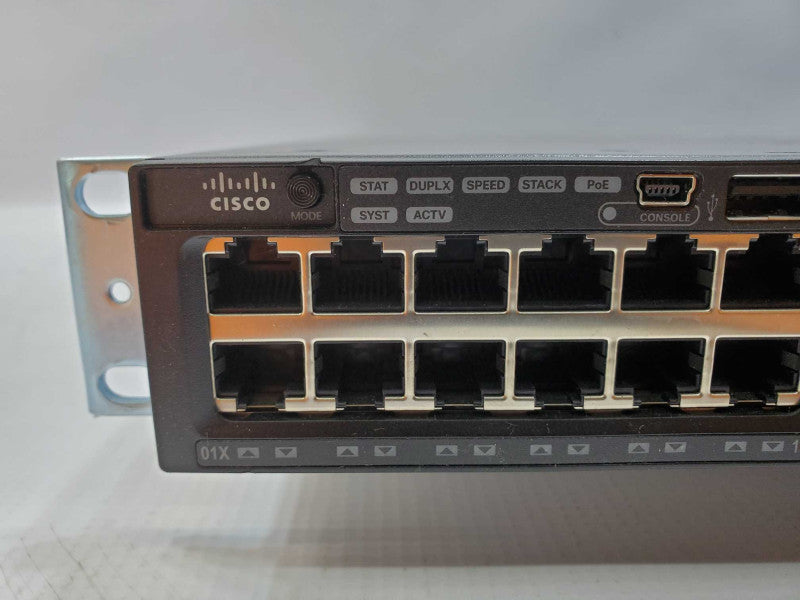 Cisco WS-C3650-48PS-S 48 Port PoE Managed Switch *Factory Defaulted* (