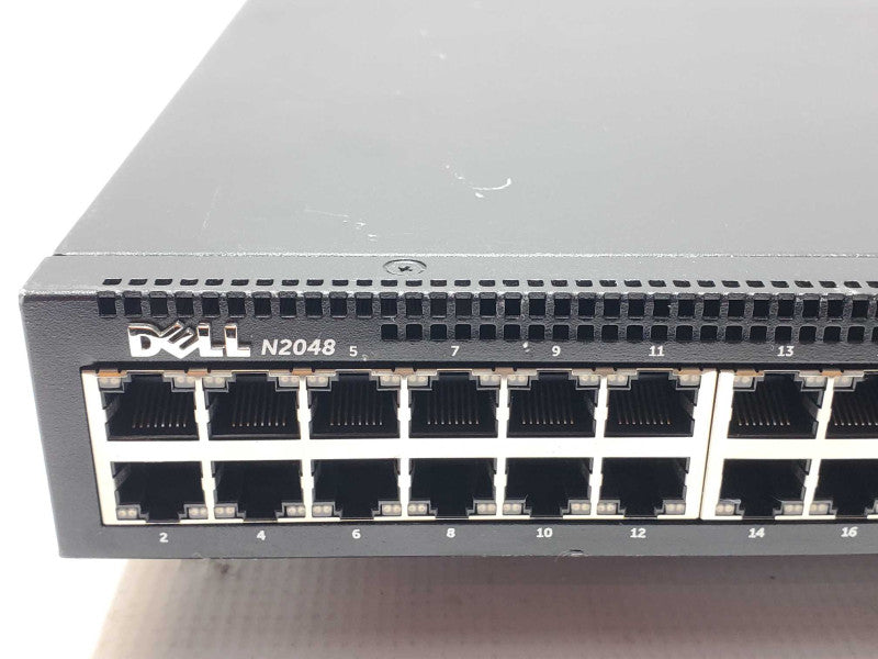 Dell N2048 48-Port PoE+ Gigabit Ethernet Switch 2x 10G SFP+ AS-IS, Read _