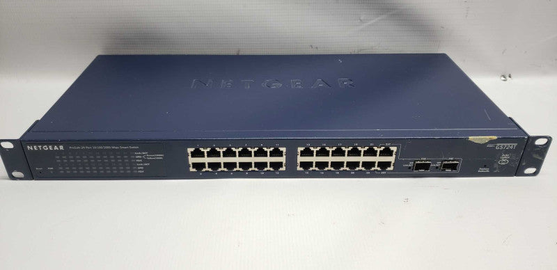 Netgear GS724T V2 24-Port Gigabit Managed Ethernet Smart Switch / DEFAULTED #
