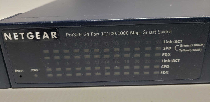 Netgear GS724T V2 24-Port Gigabit Managed Ethernet Smart Switch / DEFAULTED #