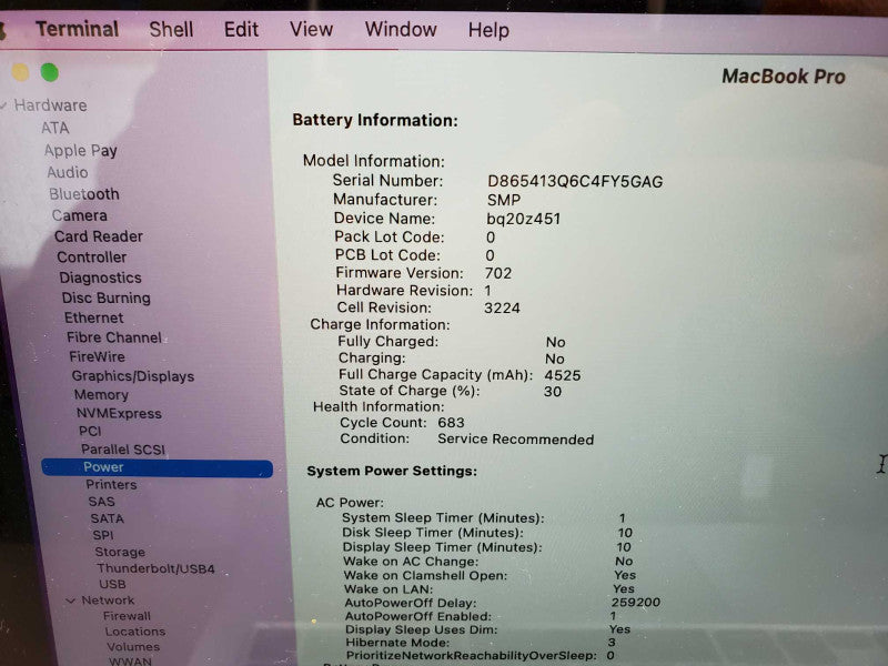 MacBook Pro 2015 13\\" Retina i5-5257U @ 2.7 GHz 8GB Ram 250GB SSD *AS IS* (
