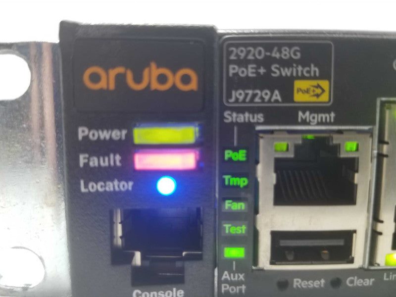 HP Aruba J9729A 2920-48G-POE+ 48-Port GE & 2-Slots AS-IS ~