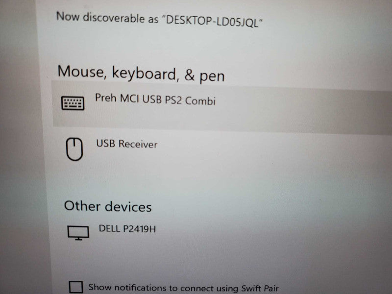 Prehkeytec MCI 128 90328-606/1800 keyboard _ tested )
