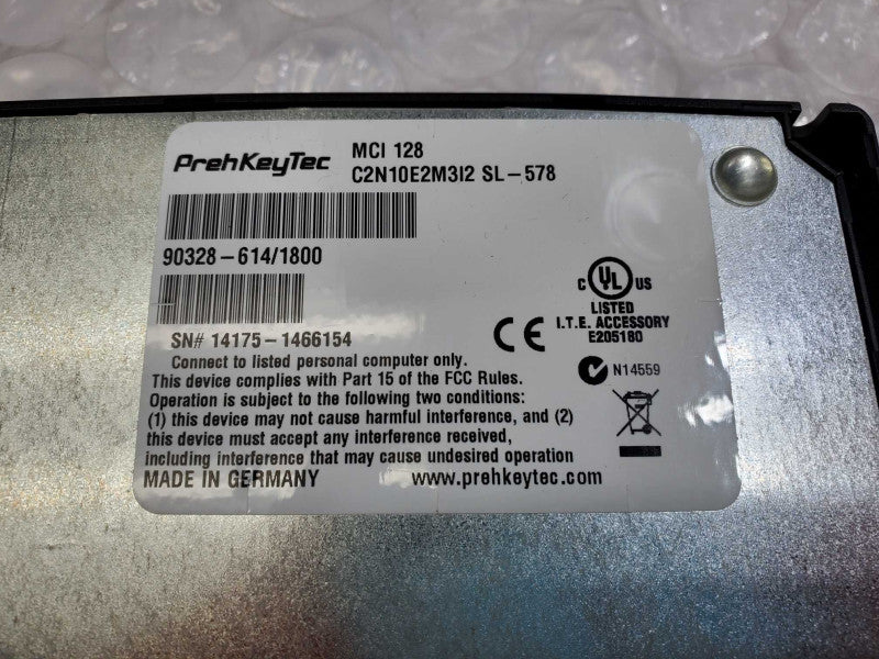 Prehkeytec MCI 128 90328-606/1800 keyboard _ tested )