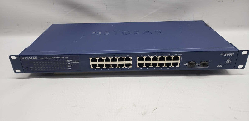 Netgear proSafe 24x port gigabit smart switch GS724T V3 / FACT.RESET #