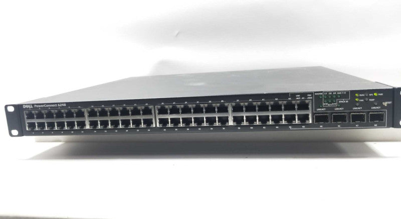 Dell 6248 PowerConnect 48-Port + 4-SFP Gigabit Ethernet Switch w / Rack Ears ~