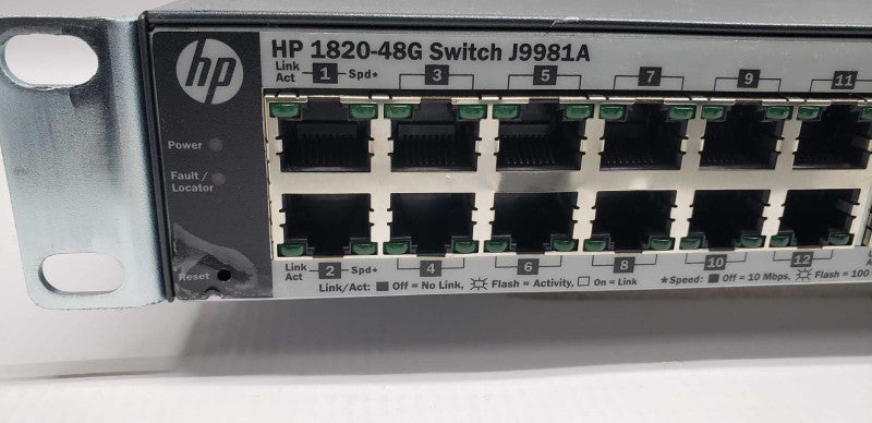 HP 1820-48G Switch J9981A gigabit Managed Ethernet Switch / DEFAULTED #