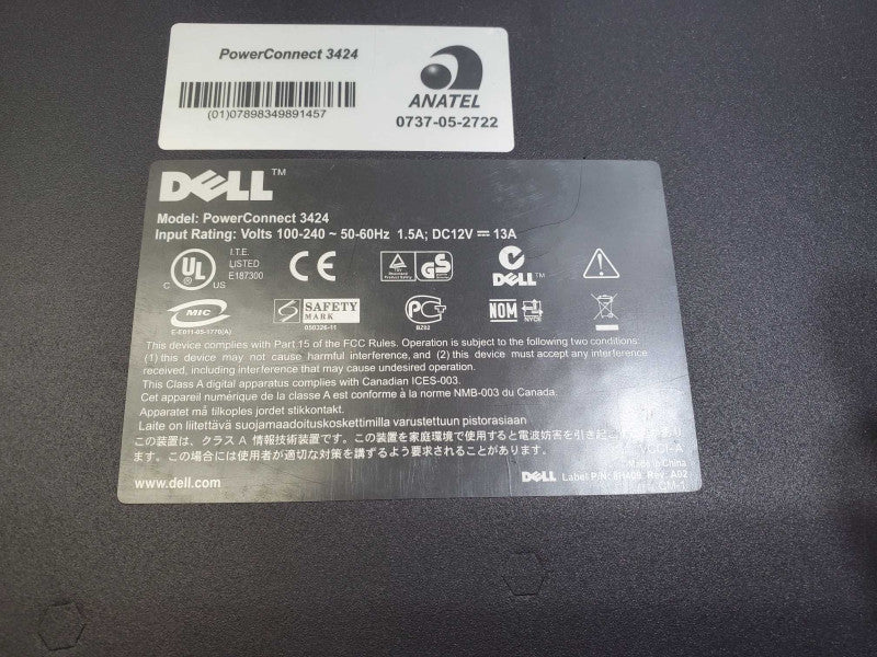 Dell PowerConnect 3424P 24 Port PoE Fast Ethernet Switch )