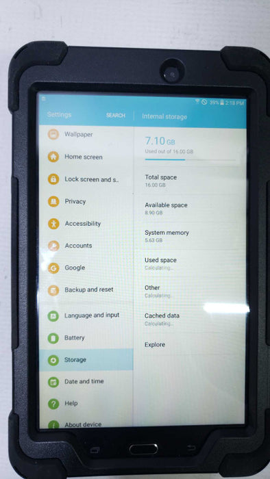 Samsung Galaxy Tab E SM-T377A 16GB Black AT&T Android Tablet [