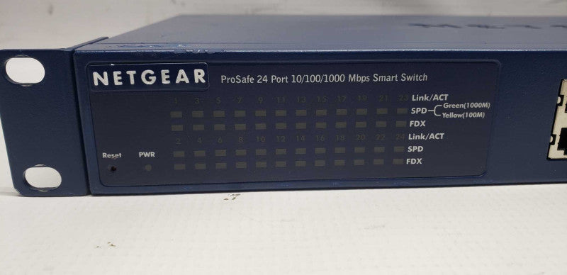 Netgear Prosafe 24x port gigabit switch GS724T V4 / fact.reset default #
