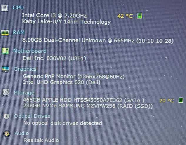 Dell Latitude 3590 i3-8130U 2.2GHz 8GB RAM 256GB SSD 500GB HDD 15.6\\" $
