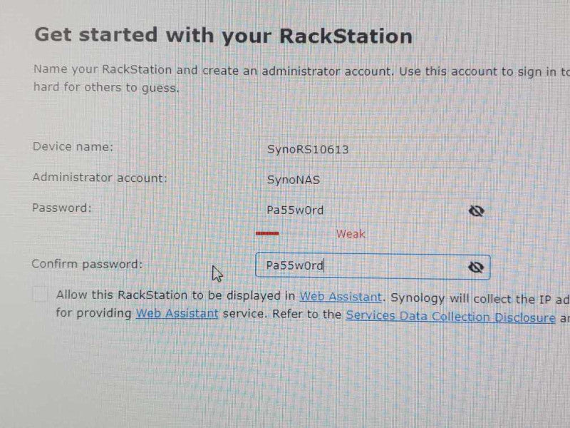 Synology RackStation RS10613xs+ 9-BAY NAS with 4x 2TB HDDs, 2x PSU _
