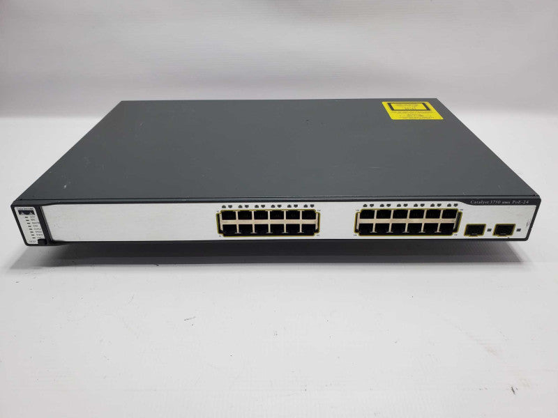 Cisco WS-C3750-24PS-S 24xPort Ethernet POE 2xSFP Port Network Switch |