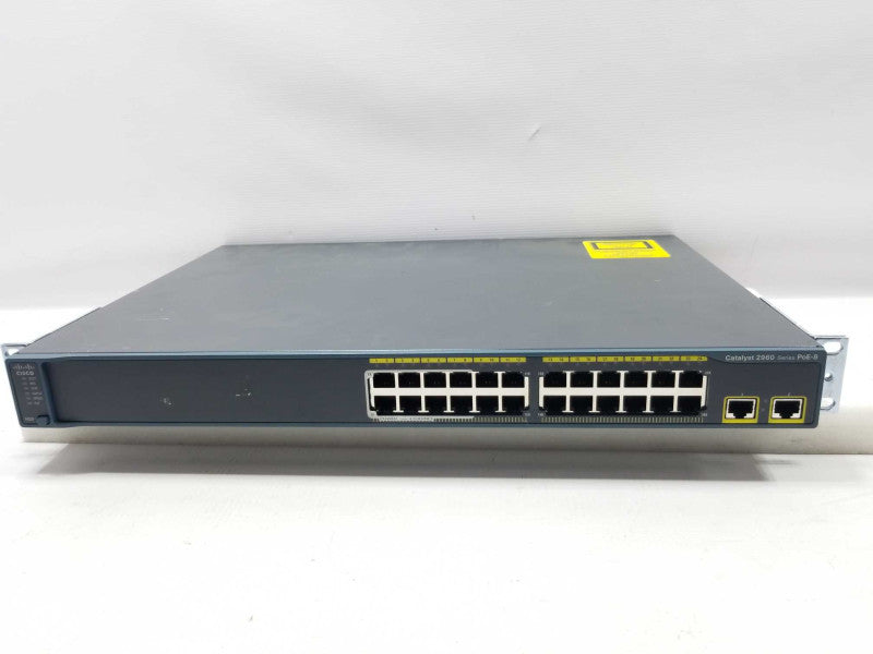 Cisco Catalyst WS-C2960-24LT-L 16x 10/100 + 8x 10/100 PoE Port Ethernet Switch ~