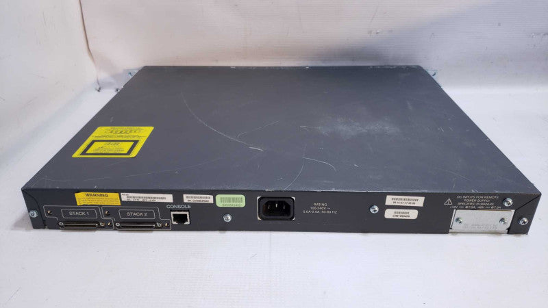 Cisco WS-C3750-48P 3750 Series 48-Port Gigabit Ethernet Network Switch PoE [