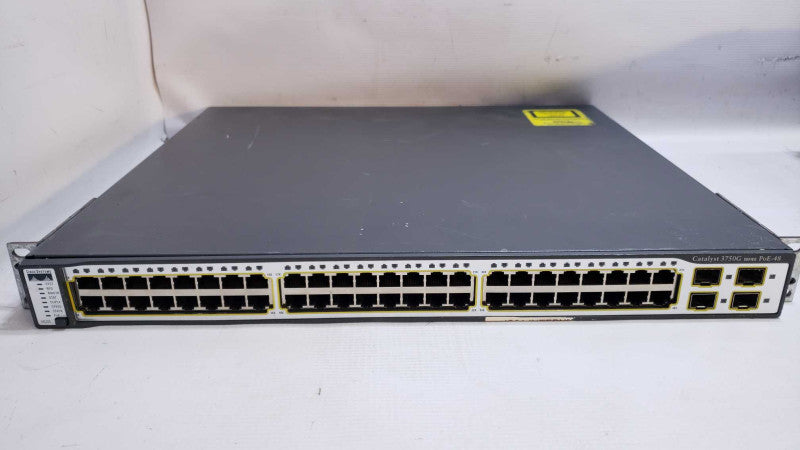 Cisco Catalyst WS-C3750G-48TS-S V04 48 Port Gigabit Switch [