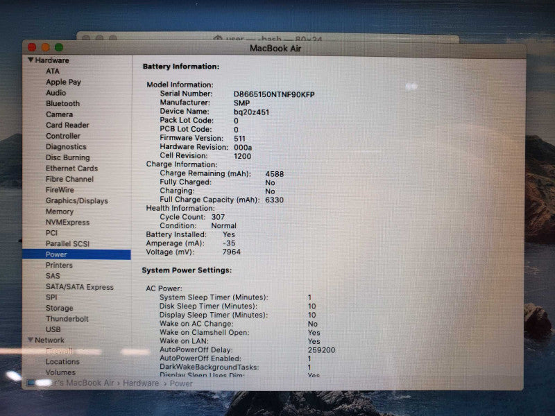 MacBook Air 2015 13\\" Core i5-5250U @ 1.6 GHz 8GB Ram 250GB SSD (