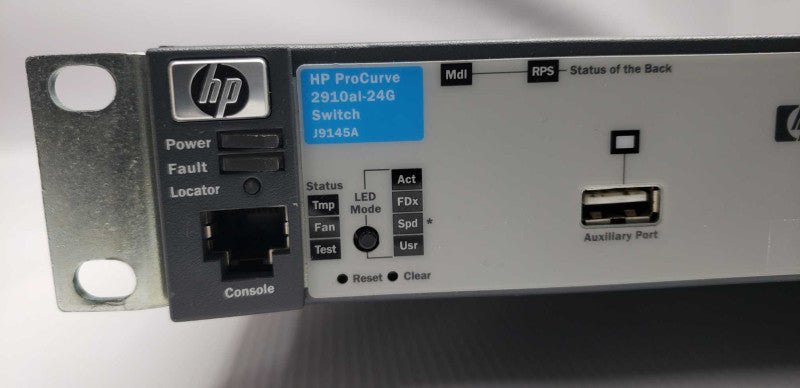 HP j9145a 2910-24G al 24 port switch gigabit low latency / factory reset #