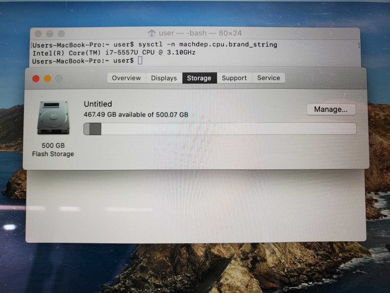 MacBook Pro 2015 13\\" Retina i7-5557U @ 3.1 GHz 16GB Ram 500GB SSD (