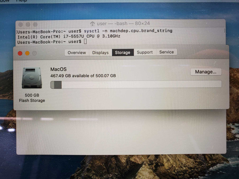 MacBook Pro 2015 13\\" Retina i7-5557U @ 3.1 GHz 16GB Ram 500GB SSD (