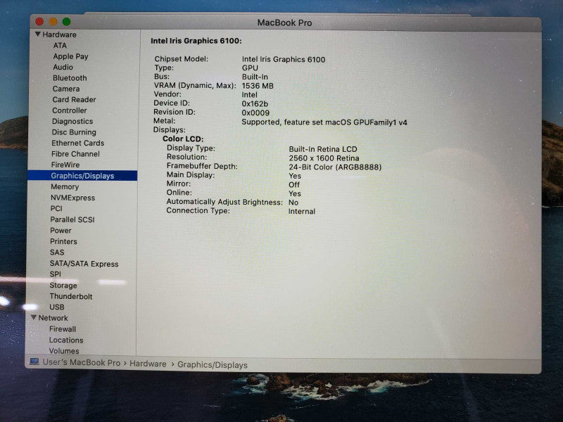 MacBook Pro 2015 13\\" Retina i7-5557U @ 3.1 GHz 16GB Ram 500GB SSD (