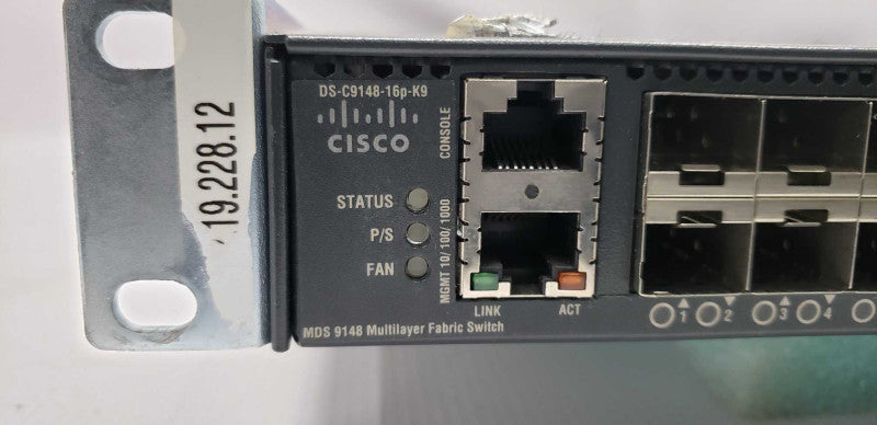 Cisco DS-C9148-16p-k9 48-Port Multilayer Fabric Switch / factory reset  #