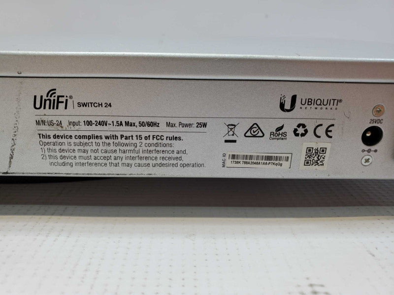 Ubiquiti Networks UniFi US-24 24 Ports Rack-Mountable *Factory Defaulted* (