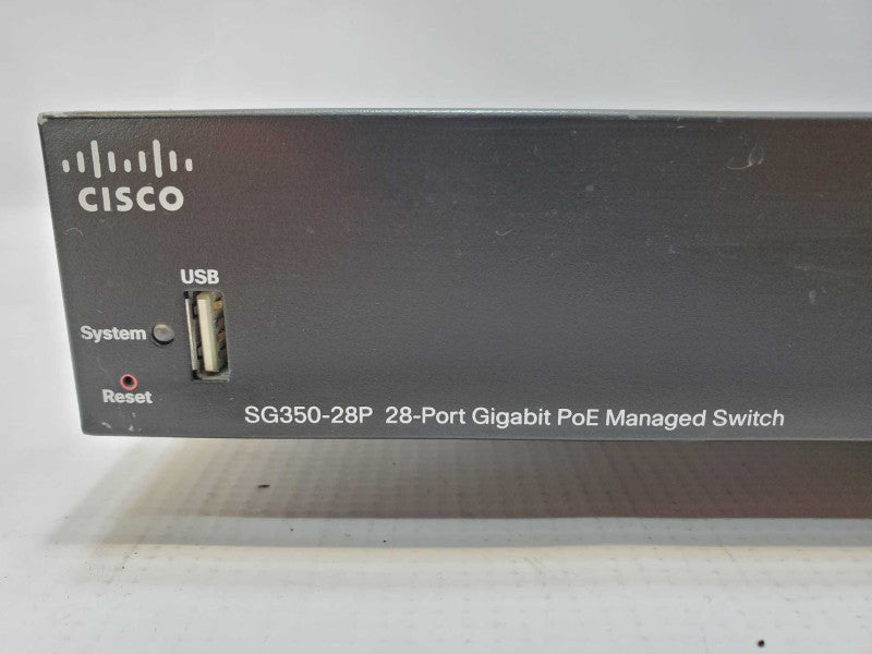 Cisco 350 Series SG350-28P-K9 28-Port Gigabit Managed PoE Ethernet Switch (
