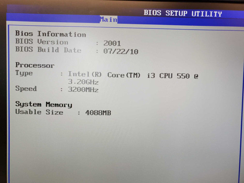 Custom PC ASUS Maximus III GENE Core i3-550 @ 3.2GHz 4GB Ram No HDD HD6870 (