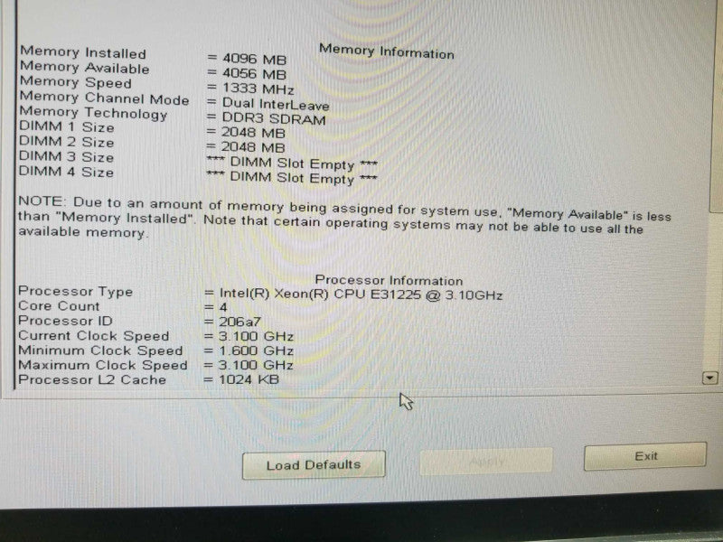 DELL Precision T1600 Xeon E3-1225 3.1GHz QC/4GB, Quadro 600, NO HDDs ~
