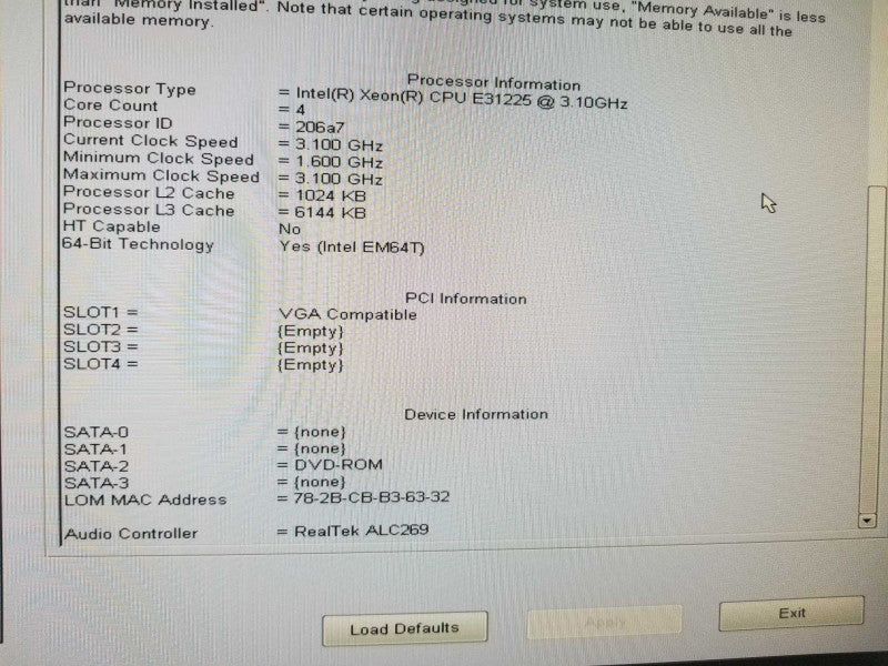 DELL Precision T1600 Xeon E3-1225 3.1GHz QC/4GB, Quadro 600, NO HDDs ~