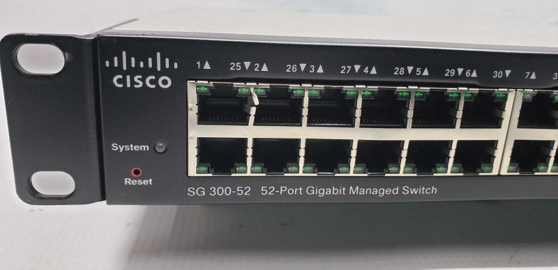 Cisco SG 300-52 gigabit managed switch / factory reset #