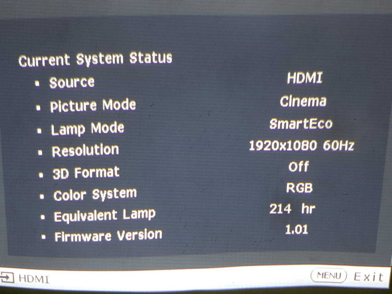 BenQ MW824ST 1080P VGA/HDMI Projector 700 Lamp Hours +