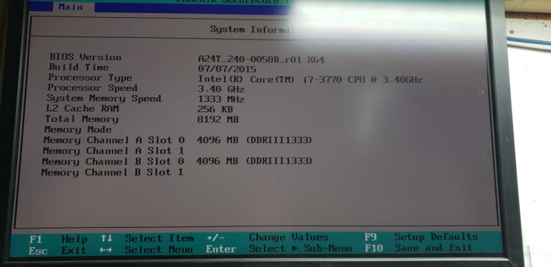 avigilon hd video appliance pro VMA-AS1-24P09 i7-3770 / 8gb ram / no HDDs #