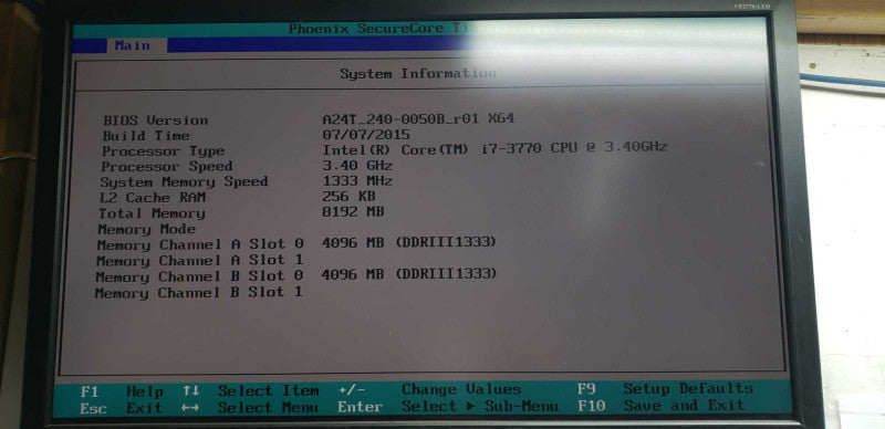 avigilon hd video appliance pro VMA-AS1-24P i7-3770 / 8gb ram / no HDDs #