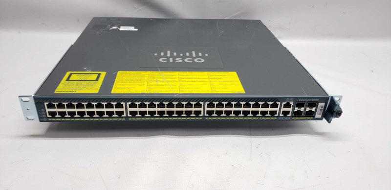 Cisco Catalyst WS-C4948 48-Port Network Switch w/ 2x PSU / FACT RESET #