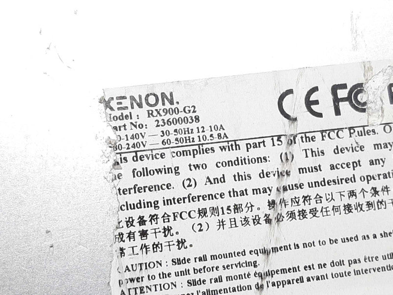 XENON RADON Solo RX998i / RX900-G2 1U Server -NO CPU/RAM/Caddies/HDD - AS IS +