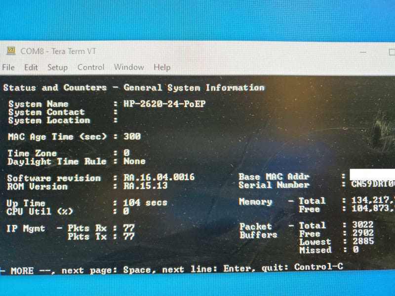 HP ProCurve J9625A 2620-24-POE+ POE 24-Port SWITCH )