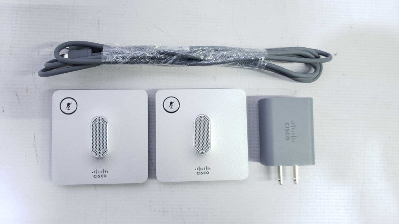 CISCO CP-8832-MIC-WLS WIRELESS MICROPHONES NO CHARGING TRAY w/ Adapter [
