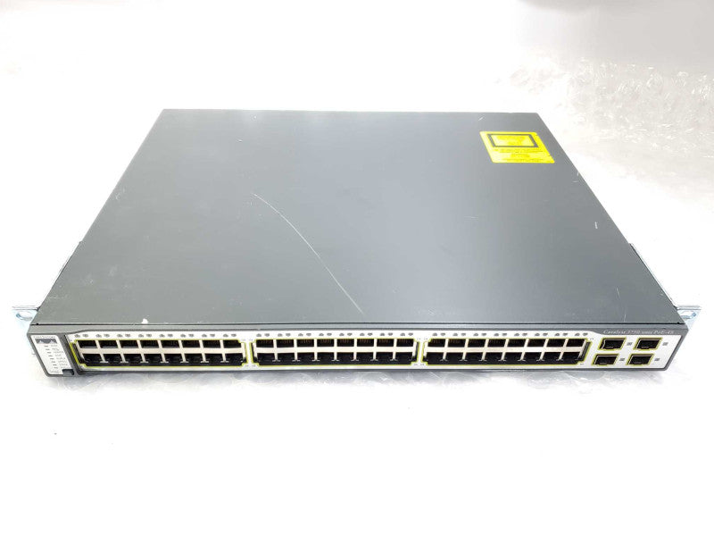 Cisco WS-C3750-48PS-S 48-Port PoE Ethernet Network Switch )
