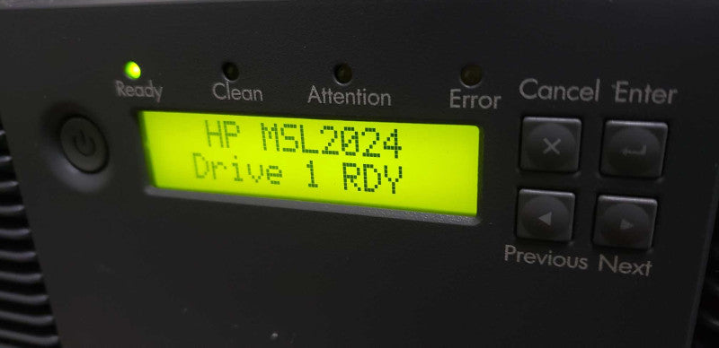 HPE Storageworks MSL2024 / LTO-6 Reader / SEE NOTES #