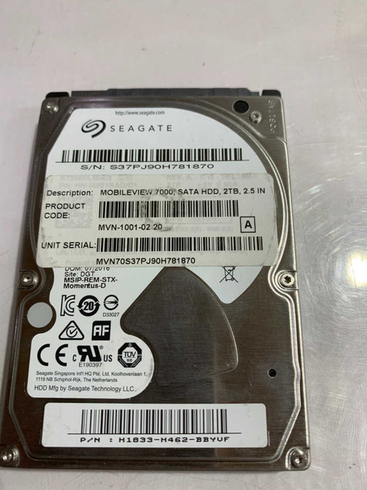 Segate moblileview 7000 2TB 2.5in SATA HardDrive 100% Health -