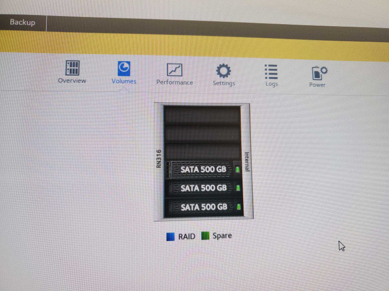 NetGear Advanced Network Storage RND-6C RN31600 1.5TB HDD _ Factory reset )